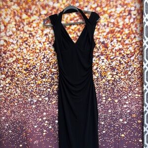 David Meister `Elegant Black Sleeveless Dress